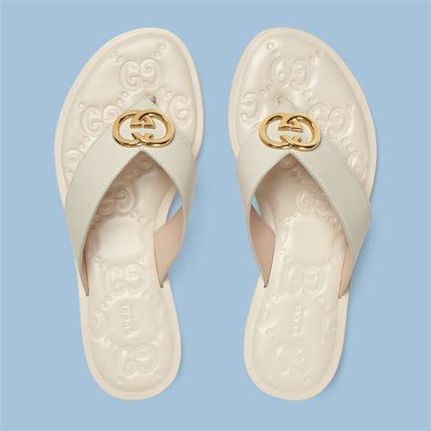 womens gucci thong sandals|women's interlocking g thong sandal.